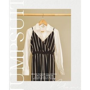 JUMPSUIT black & white striped